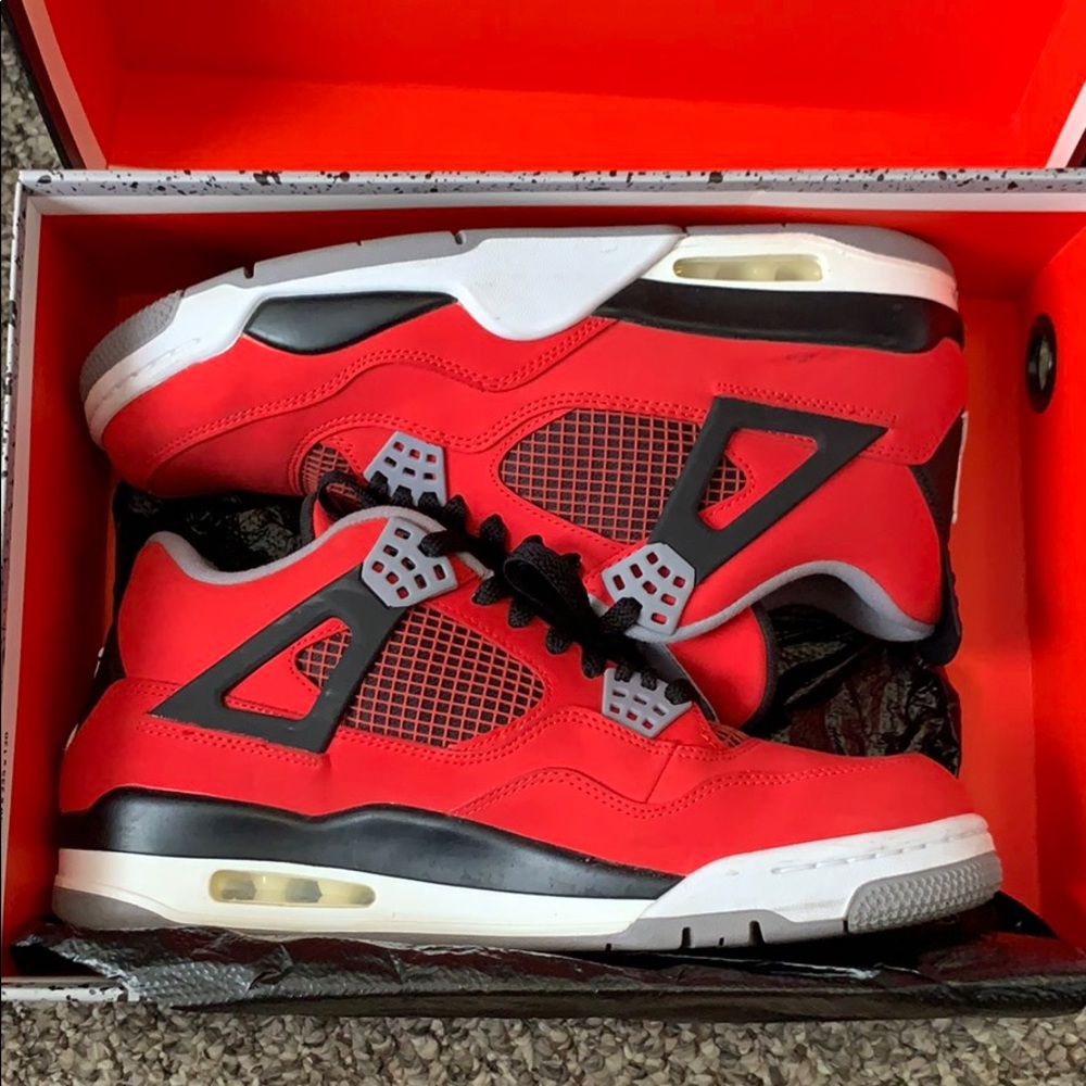 Jordan Retro 4s “red toro”